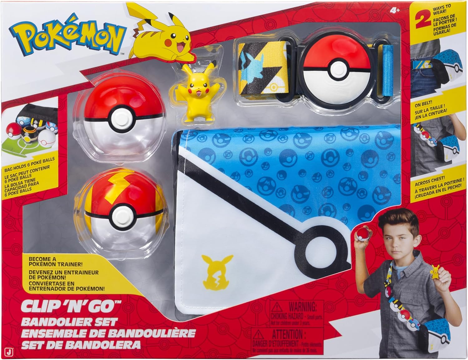 POKEMON PKW4171 PIKACHU CLIP N GO BANDOLIER SET