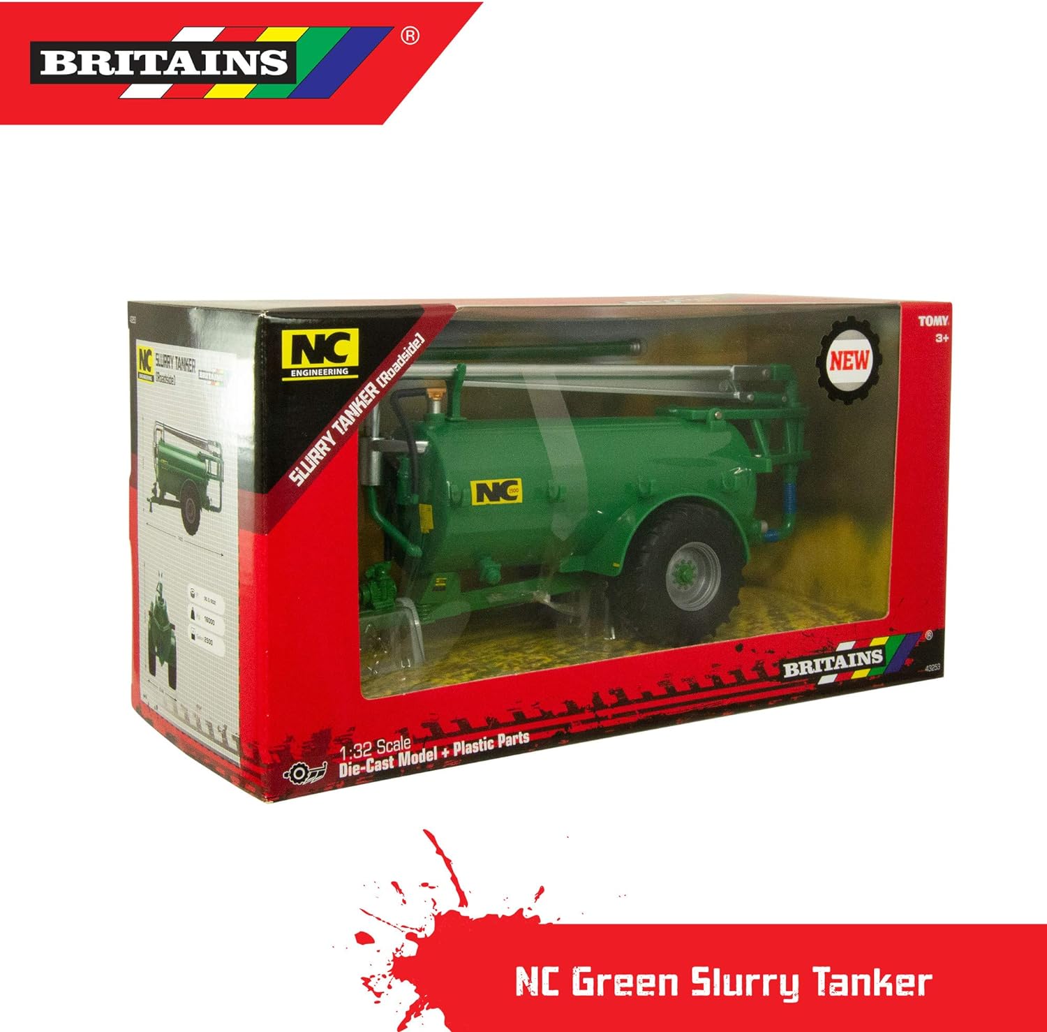 BRITAINS 43253 SLURRY TANKER (ROADSIDE) 1:32 SCALE