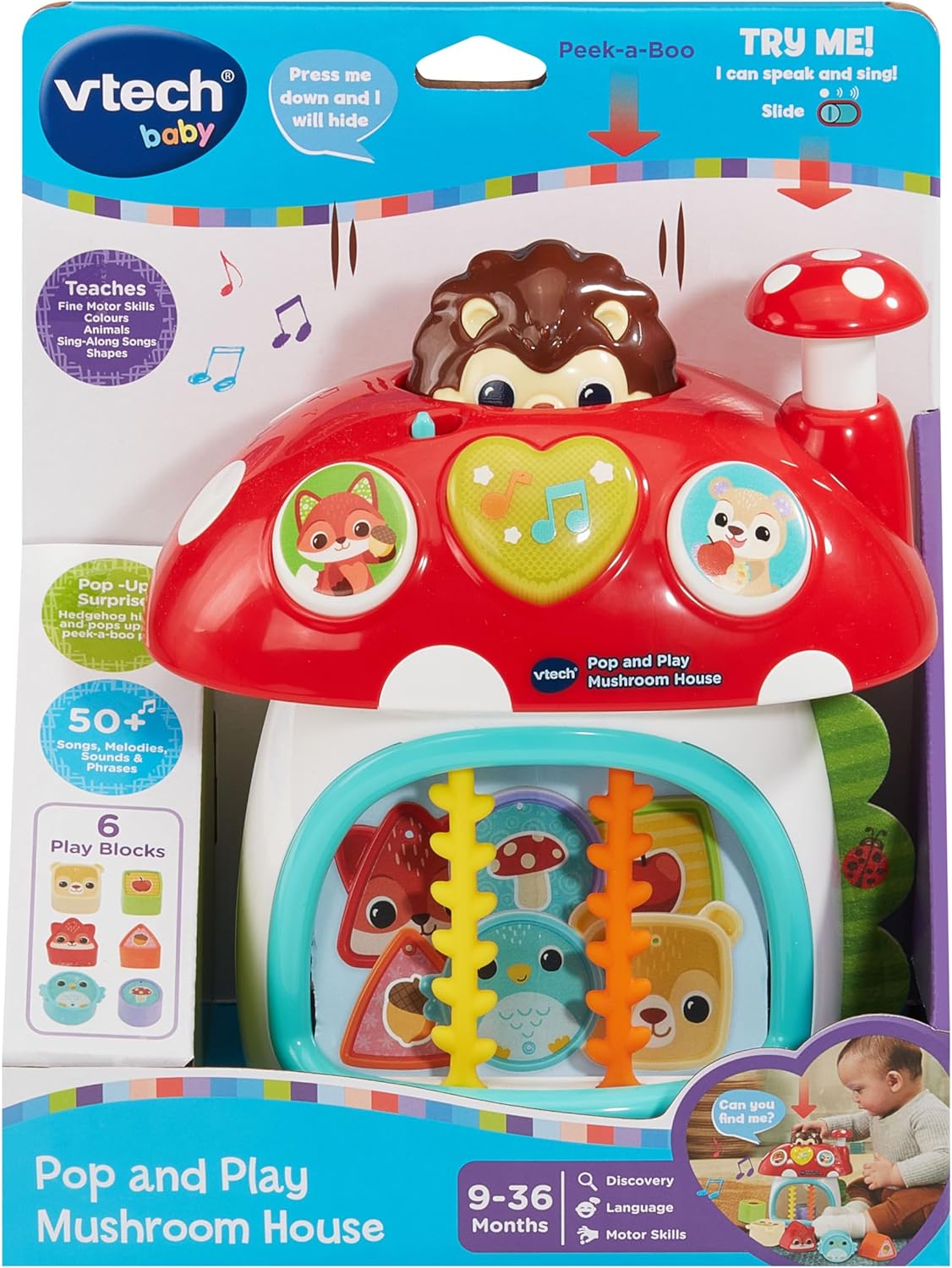 VTECH BABY 587303 POP AND PLAY MUSHROOM HOUSE