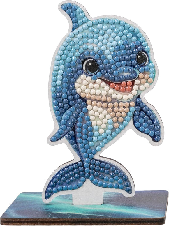 CRAFT BUDDY WILDLIFE DOLPHIN CRYSTAL ART BUDDIES