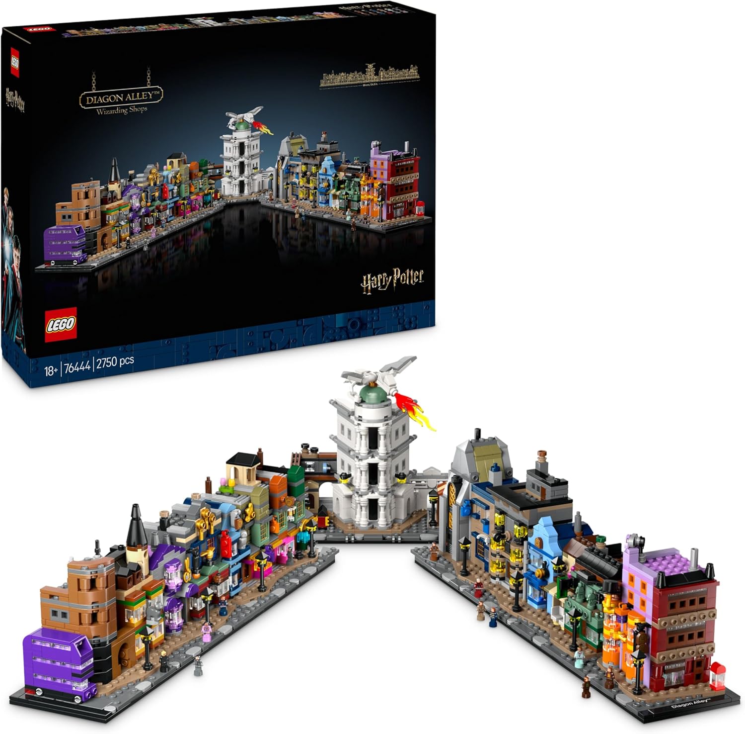 LEGO 76444 HARRY POTTER DRAGON ALLEY WIZARDING SHOPS