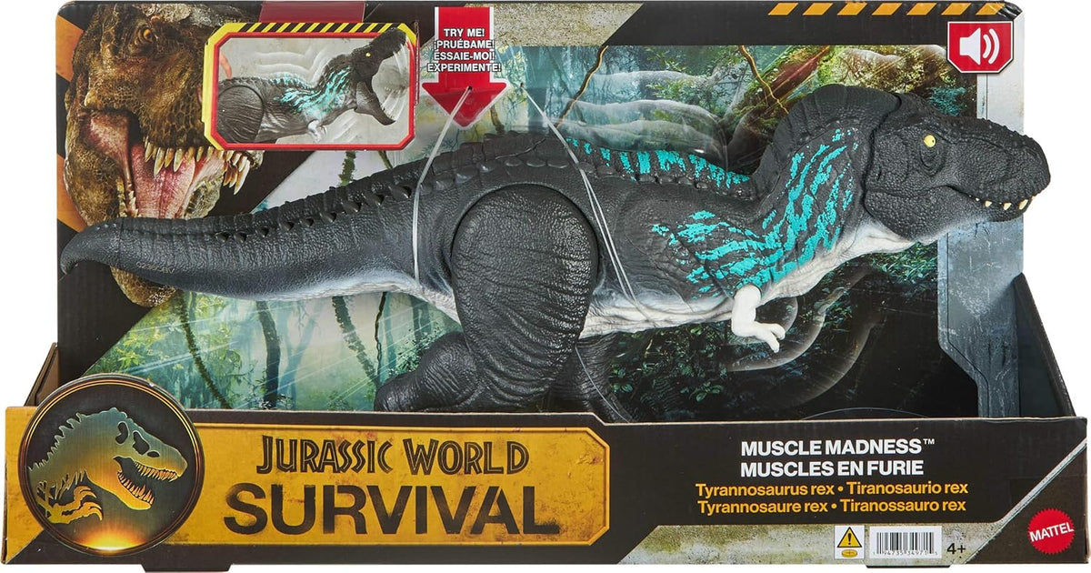 JURASSIC WORLD SURVIVAL JKG92 MUSCLE MADNESS TYRANNOSAURUS REX