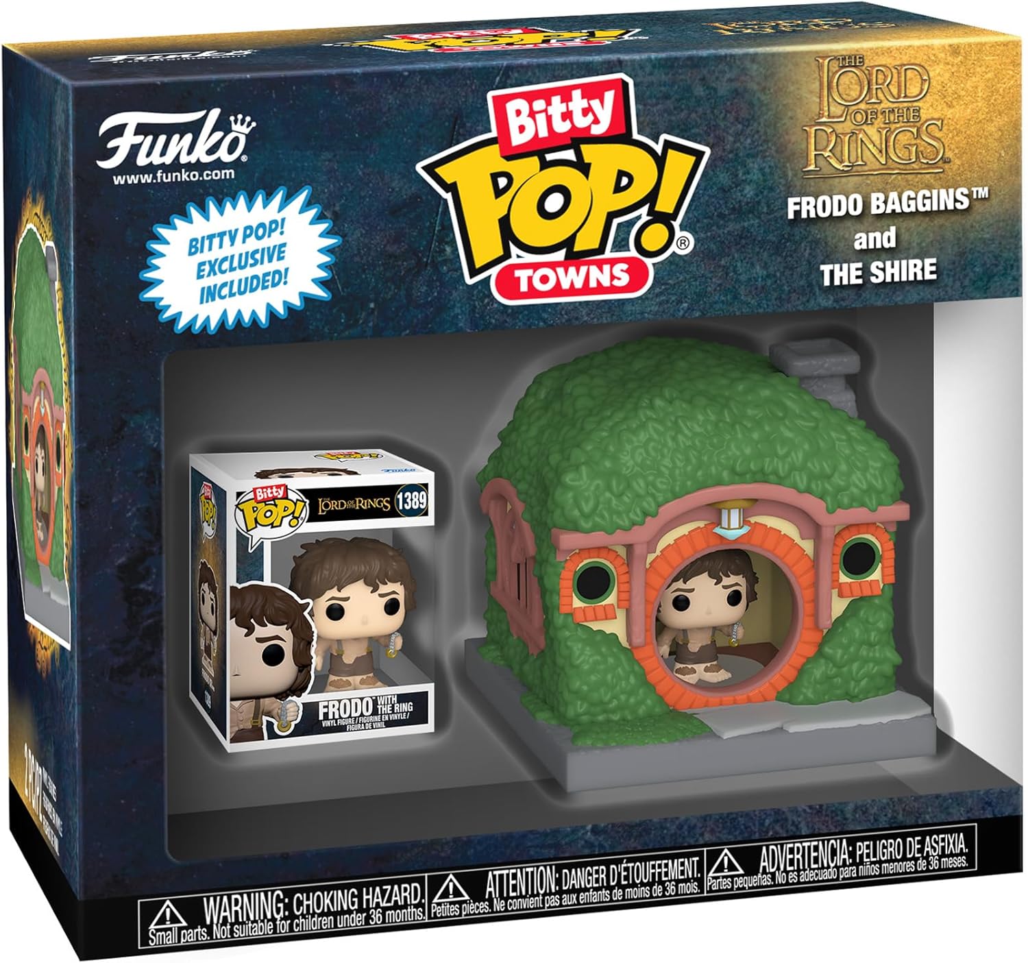 FUNKO BITTY POP TOWNS LORD OF THE RINGS FRODO BAGGINS AND THE SHIRE