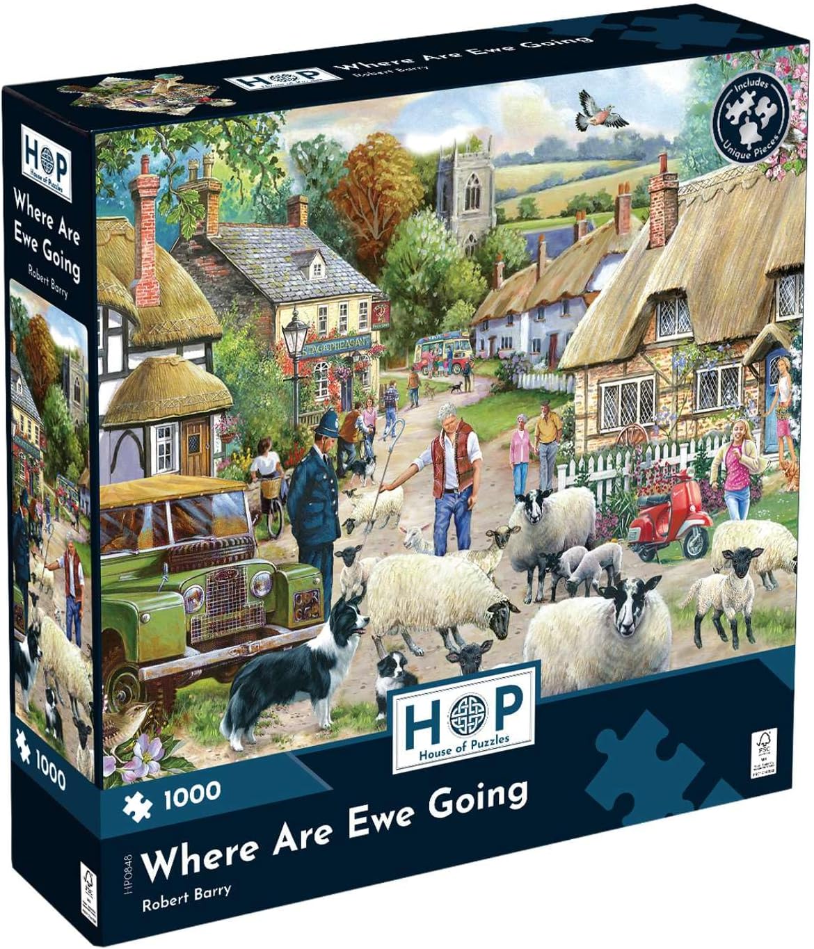 HOUSE OF PUZZLES HP0848 WHERE ARE EWE GOING 1000 PIECE PUZZLE