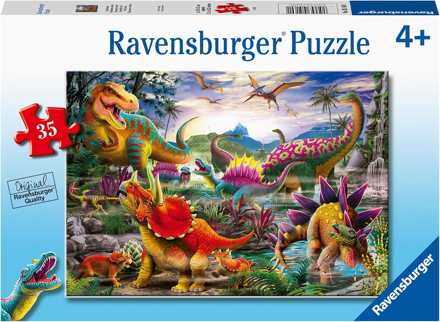 RAVENSBURGER 05160 T REX TERROR 35 PIECE PUZZLE