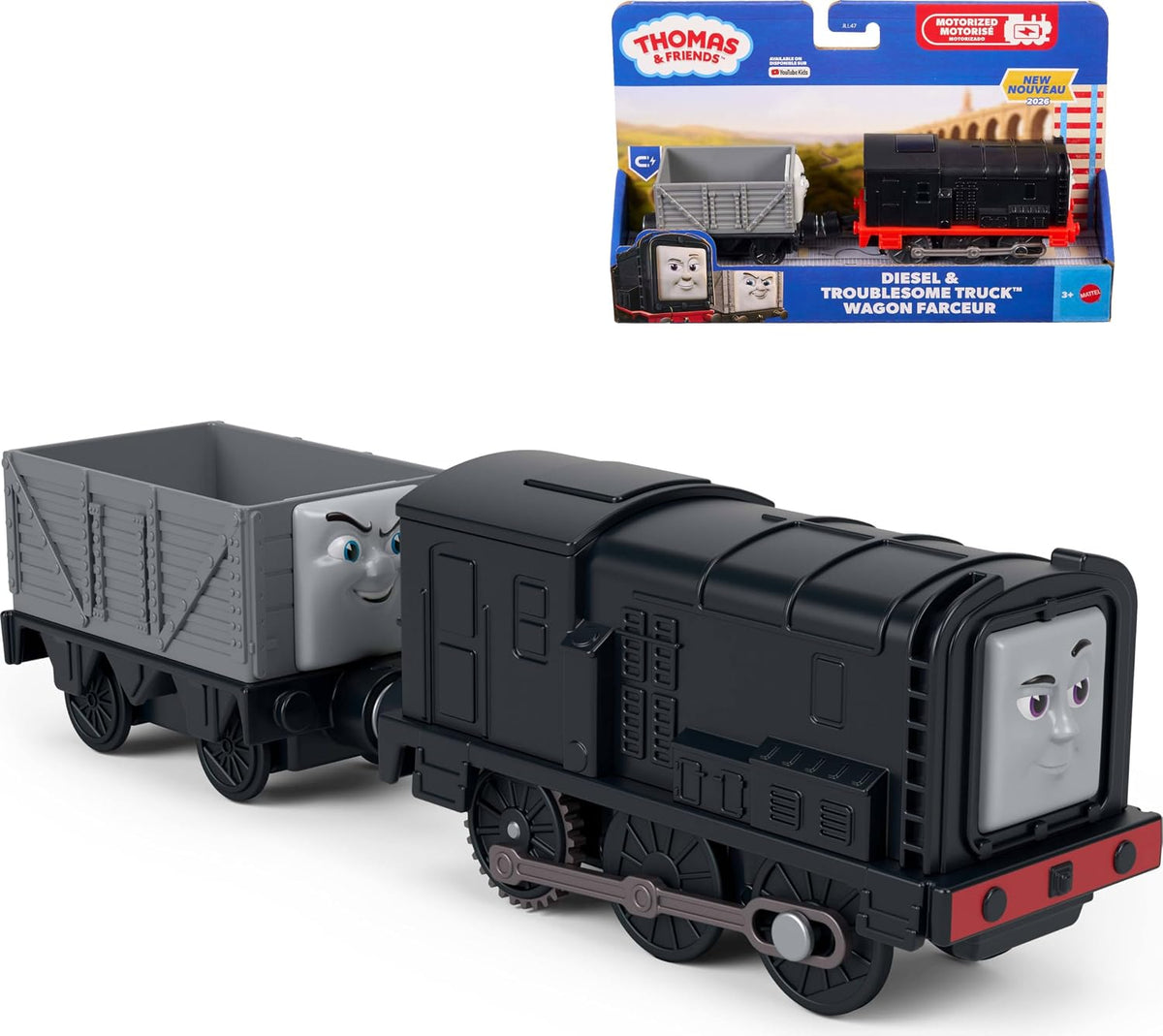 THOMAS & FRIENDS JLL47 MOTORIZED DIESEL & TROUBLESOME TRUCK (2026)