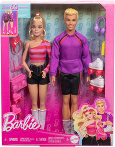 BARBIE HXK90 65th ANNIVERSARY BARBIE AND KEN ROLLER SKATING