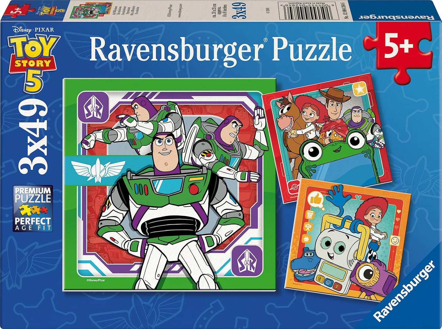 RAVENSBURGER 04284 TOYSTORY 5 3X49 PIECE PUZZLE
