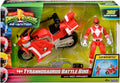 MIGHTY MORPHIN POWER RANGERS 68661 RE-IGNITION TYRANNOSURURUS BATTLE BIKE WITH RED RANGER