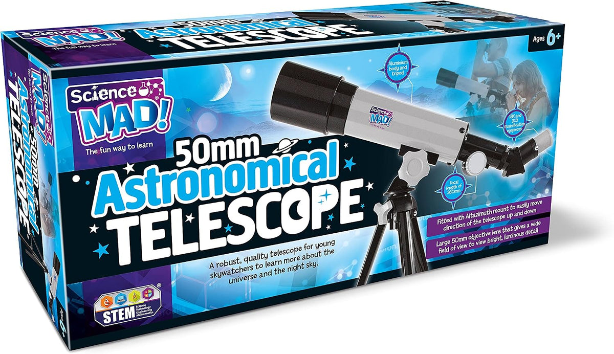 SCIENCE MAD 50MM ASTRONOMICAL TELESCOPE