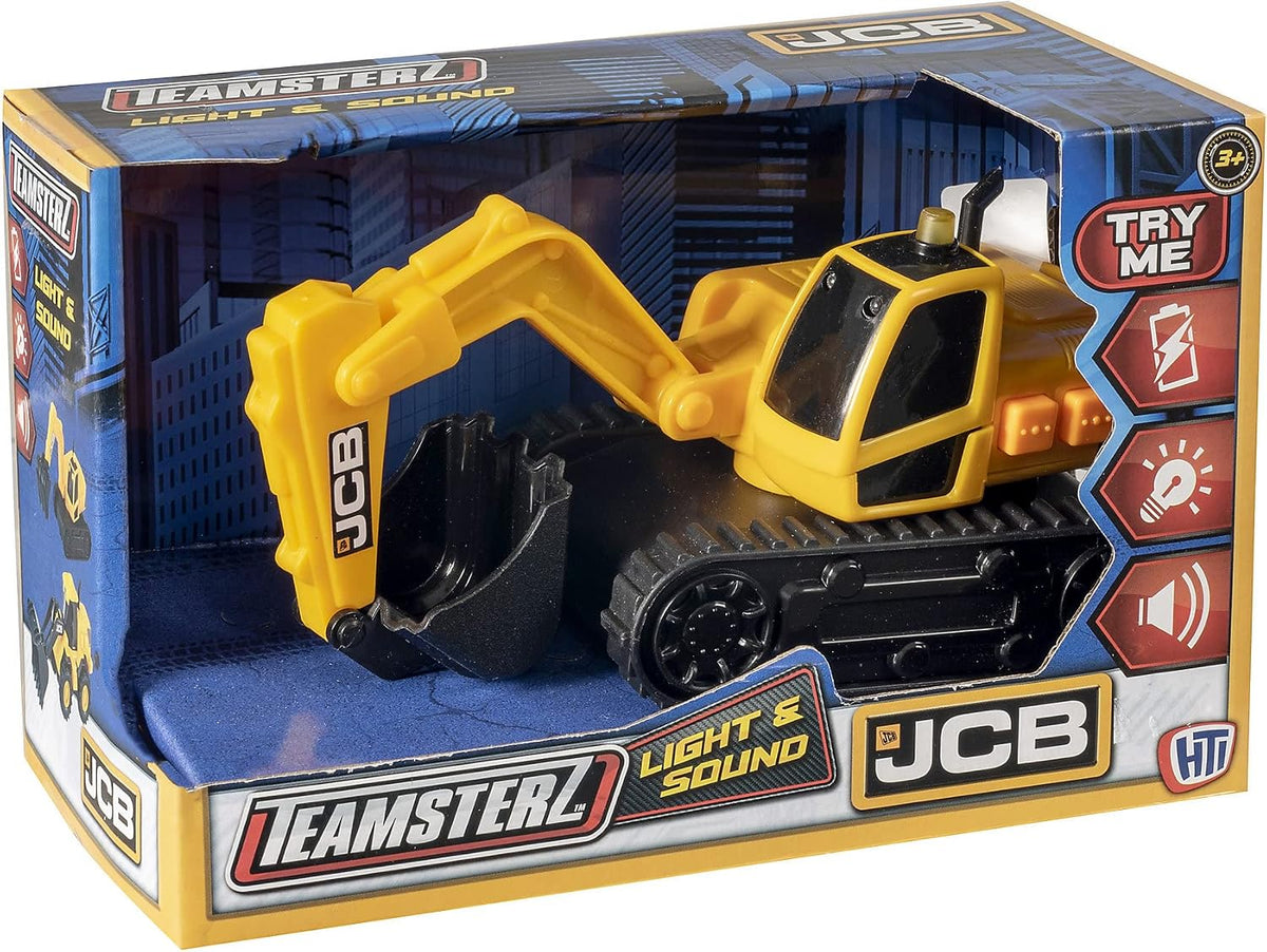 TEAMSTERZ 1416621 JCB EXCAVATOR WITH LIGHTS AND SOUNDS