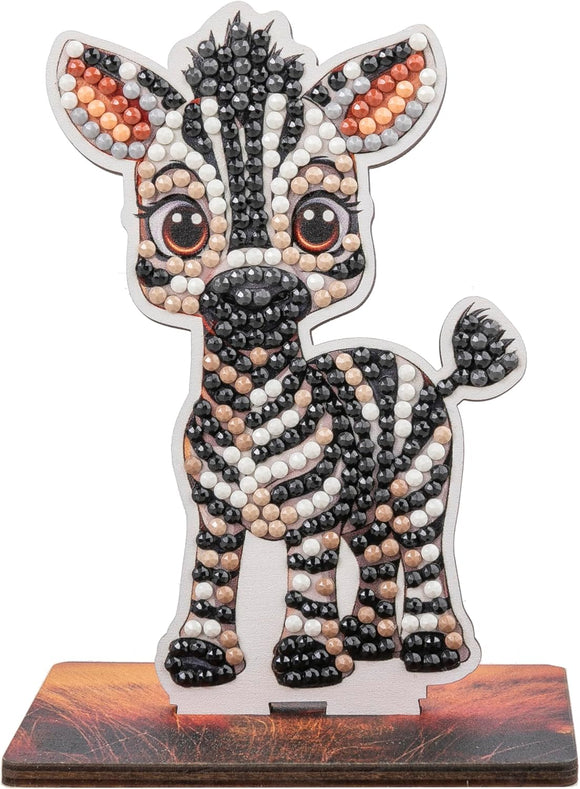 CRAFT BUDDY WILDLIFE SAFARI ZEBRA CRYSTAL ART BUDDIES