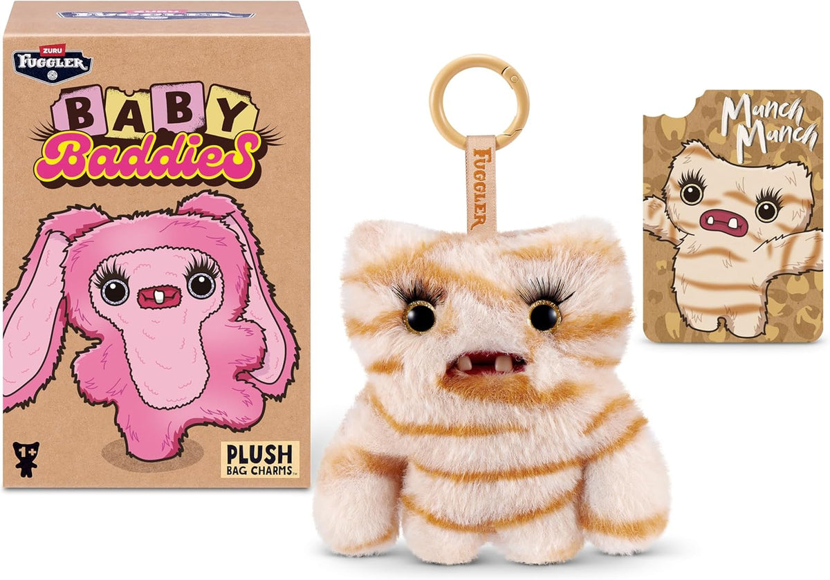FUGGLER 15786 BABY BADDIES 5 INCH PLUSH BAG CHARMS BLIND BOX