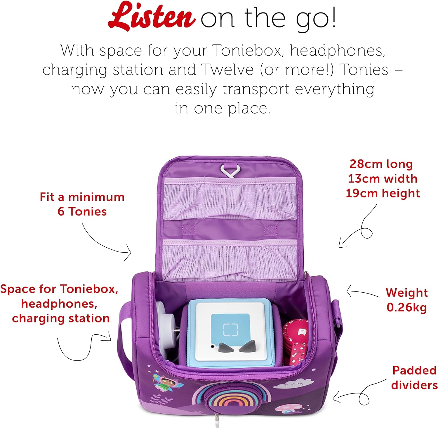 TONIES LISTEN & PLAY BAG OVER THE RAINBOW