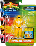 MIGHTY MORPHIN POWER RANGERS 68042 YELLOW RANGER AUTO-MORPHIN FIGURE