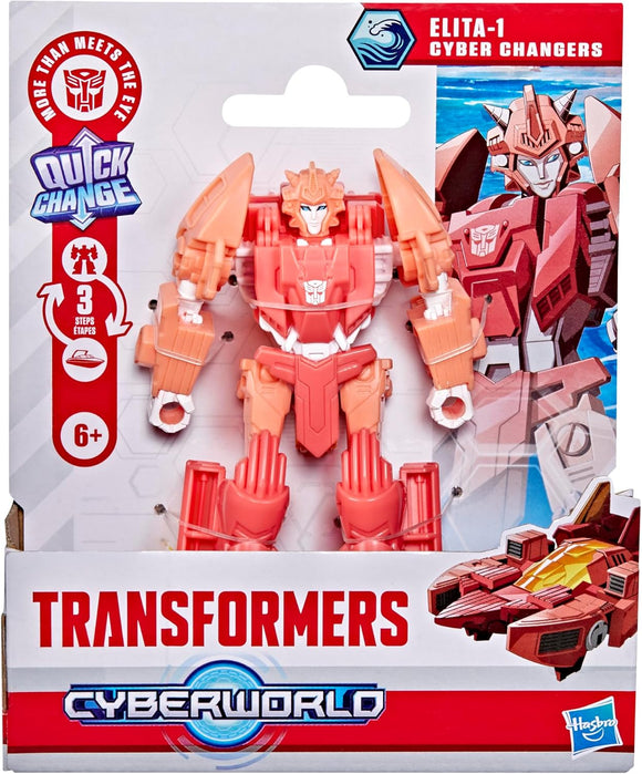 TRANSFORMERS CYBERWORLD G1049 ELITA-1 CYBER CHANGERS 4 INCH