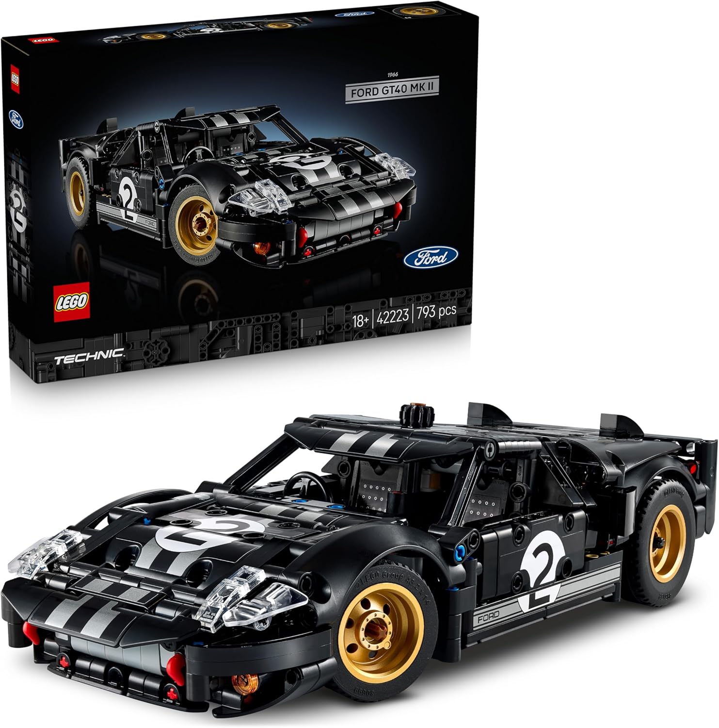 LEGO 42223 TECHNIC 1966 FORD GT40 MKII RACE CAR