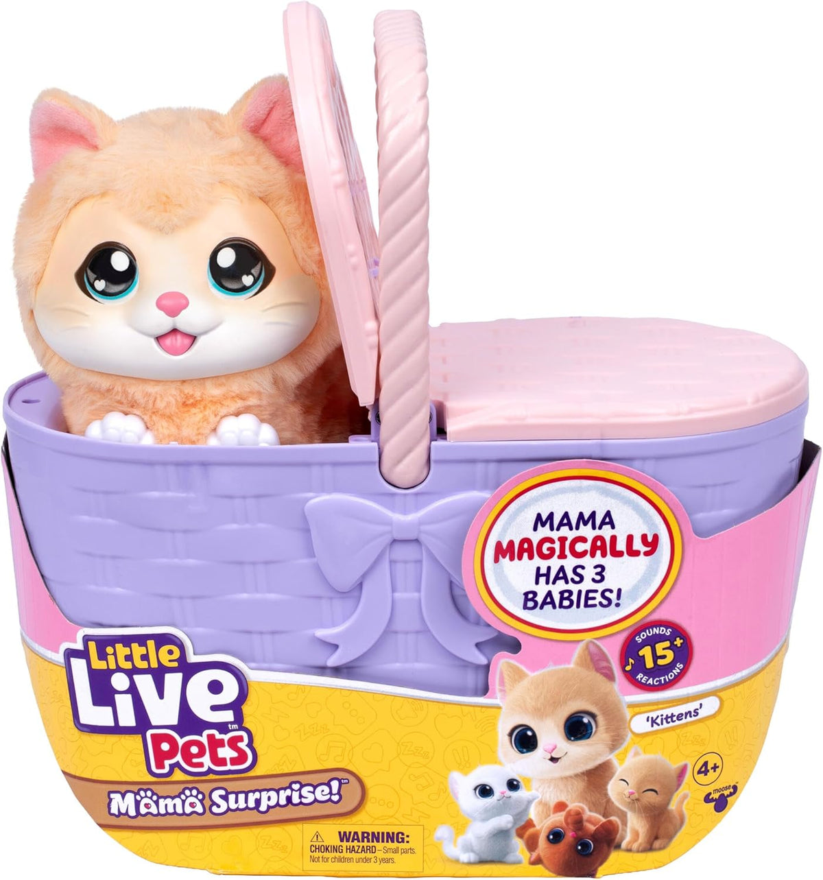 LITTLE LIVE PETS 26785 MAMA SURPRISE KITTENS PLAYSET