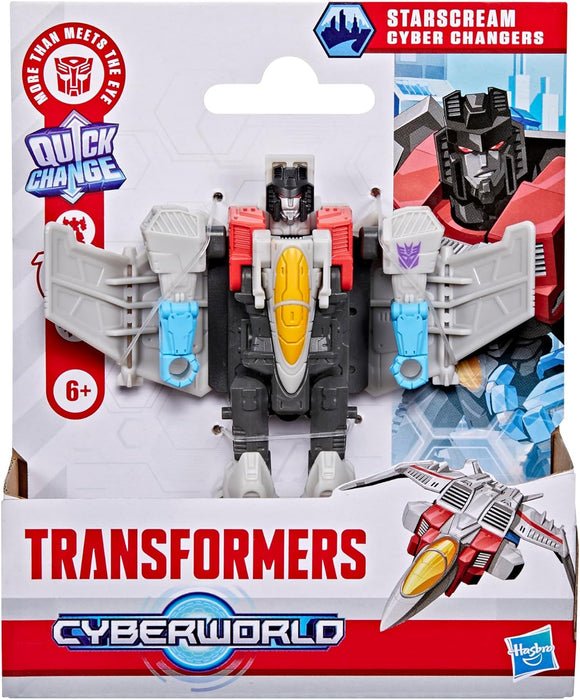 TRANSFORMERS CYBERWORLD G1044 STARSCREAM CYBER CHANGERS 4 INCH