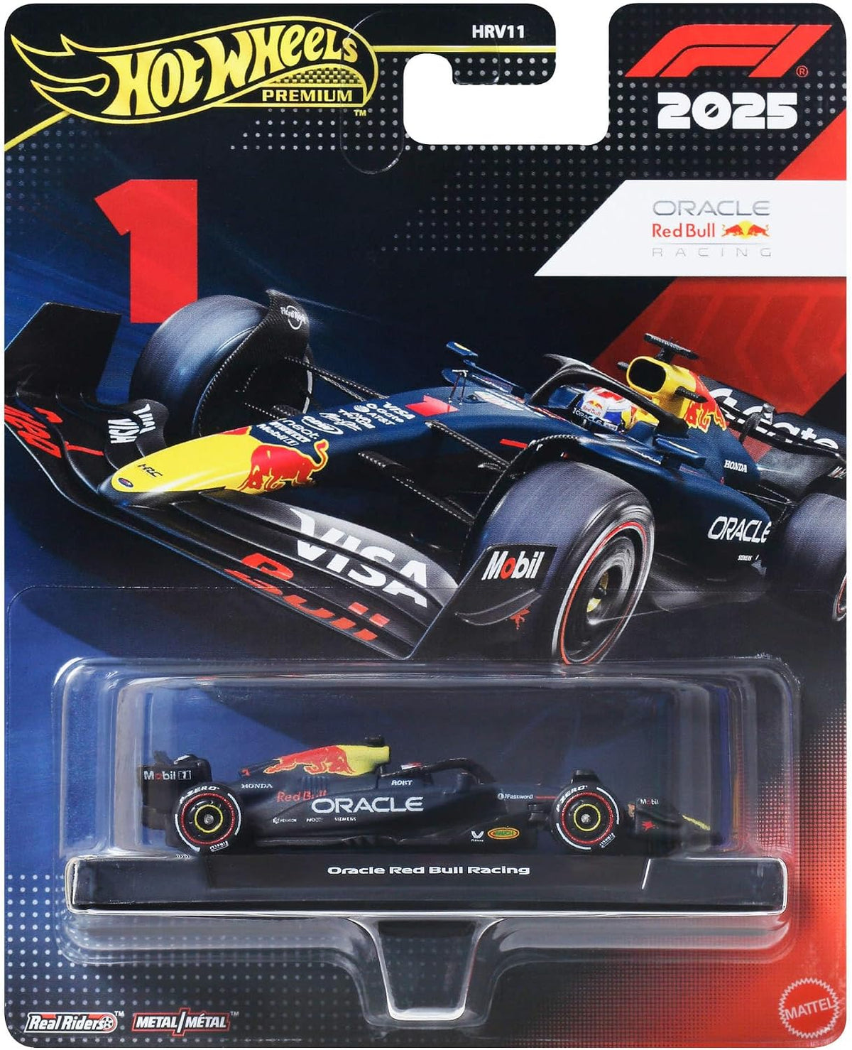 HOT WHEELS JKD83 F1 ORACLE RED BULL RACING NO 1  MAX VERSTAPPEN 2025 CAR