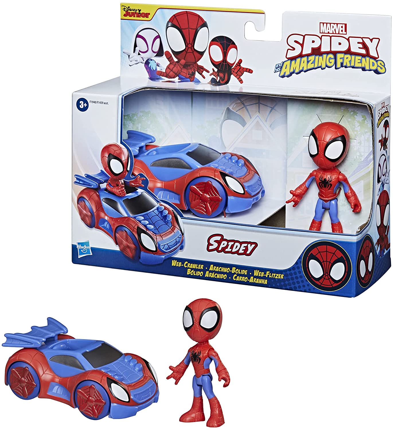 MARVEL SPIDEY AND HIS AMAZING FRIENDS F1940 SPIDEY WEB-CRAWLER VEHICLE