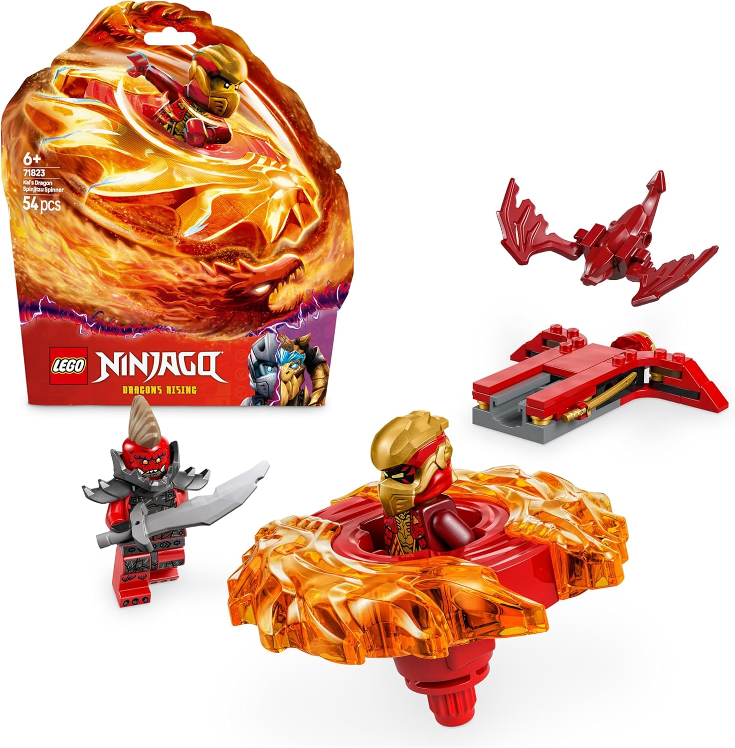 LEGO 71823 NINJAGO KAIS DRAGON SPINJITZU SPINNER