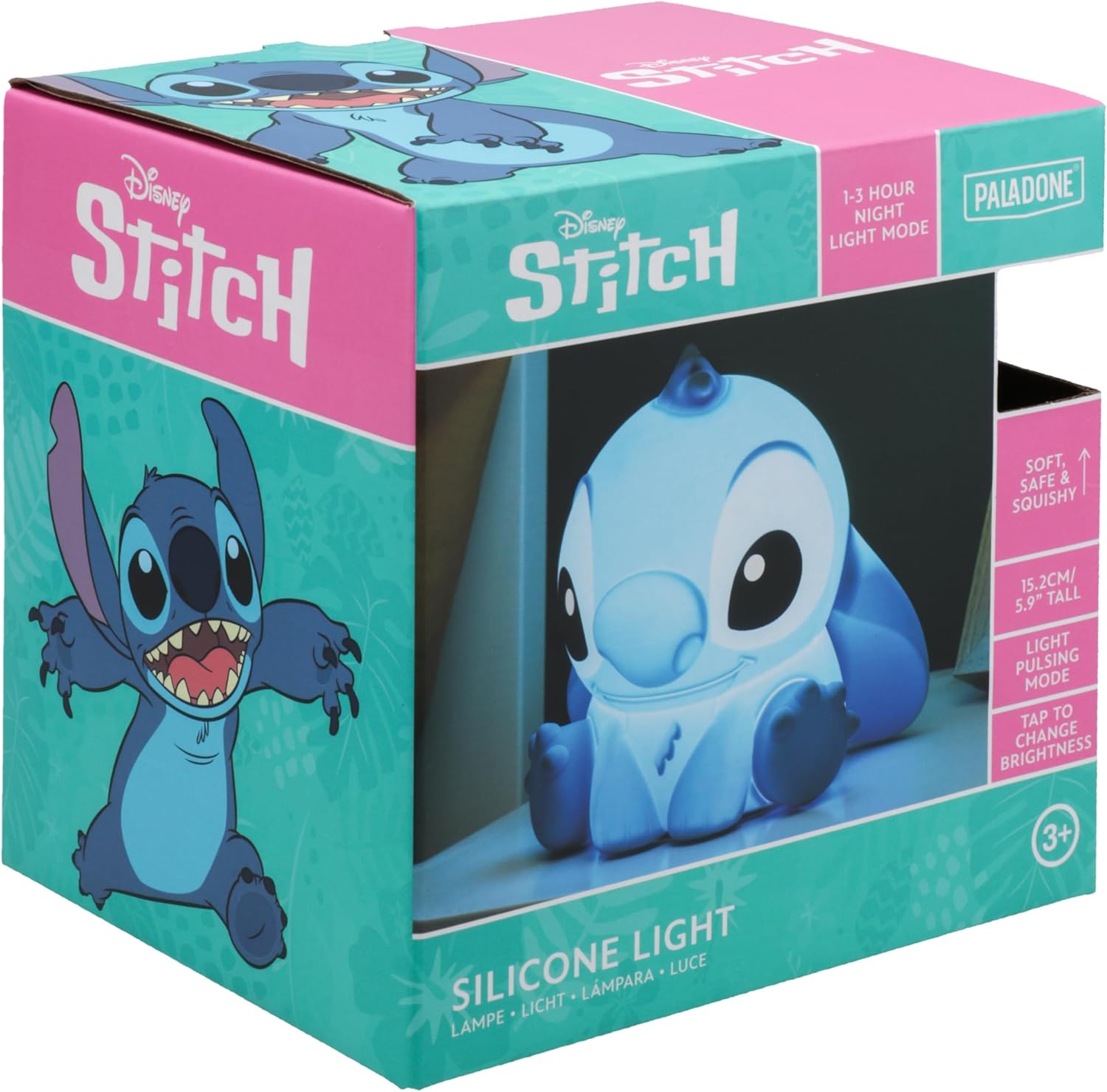 PALADONE 13693 DISNEY STITCH SQUISHY GLO RECHARGABLE SILICONE LIGHT