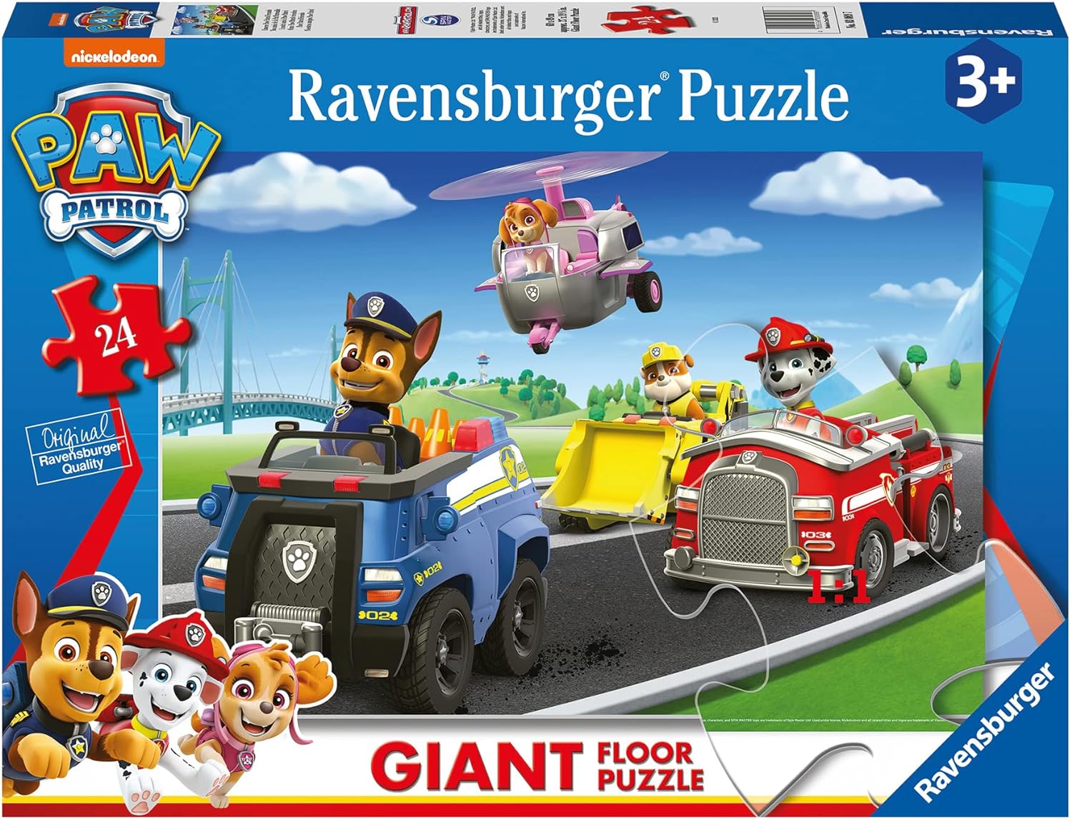RAVENSBURGER 03089 PAW PATROL 24 PIECE GIANT FLOOR PUZZLE