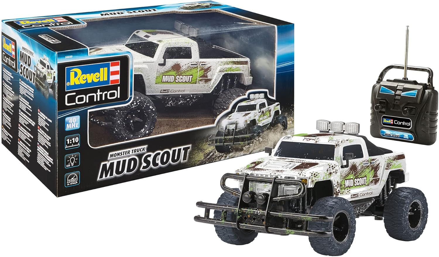 REVELL 24643 R/C MONSTER TRUCK MUD SCOUT 1:10 SCALE