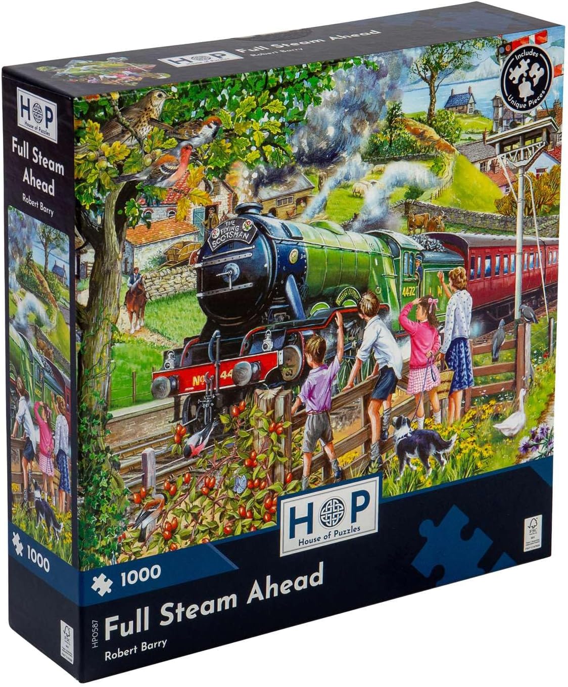 HOUSE OF PUZZLES HP0587 FULL STEAM AHEAD 1000 PIECE PUZZLE