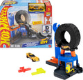 HOT WHEELS JHL75 LETS RACE NETFLIX DOWNTOWN TIRE SHOP SET