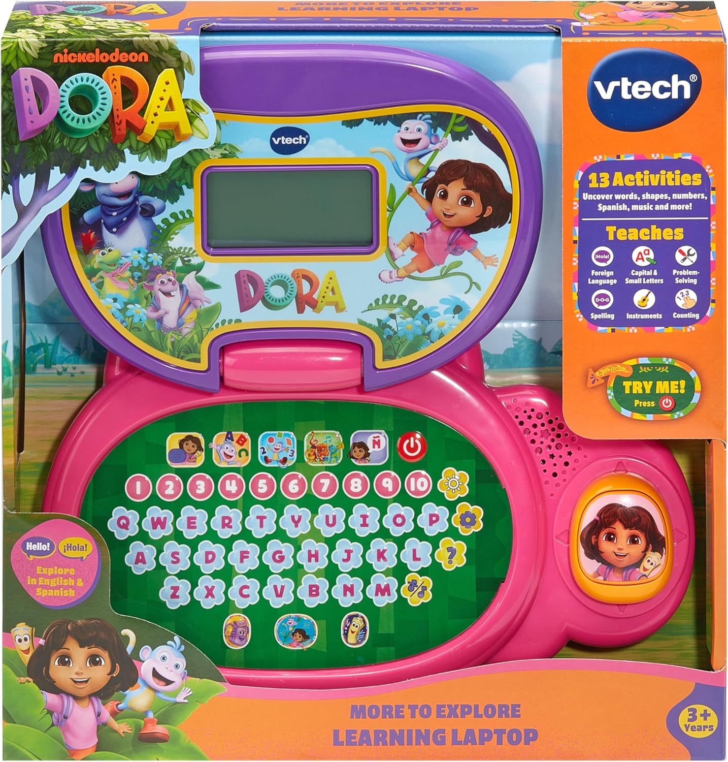 VTECH 580403 DORA'S MORE TO EXPLORE LEARNING LAPTOP