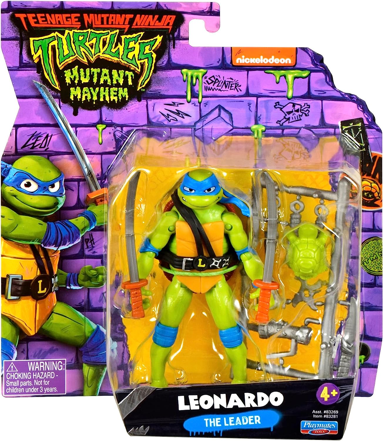 ** HALF PRICE ** TEENAGE MUTANT NINJA TURTLES MUTANT MAYHEM 83281 LEONARDO THE LEADER