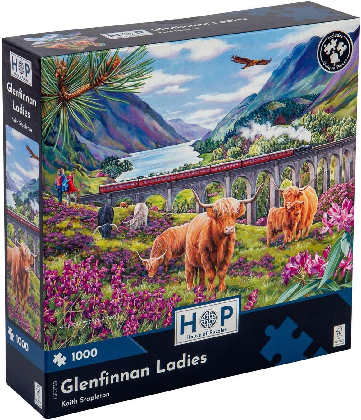 HOUSE OF PUZZLES HP0730 GLENFINNAN LADIES 1000 PIECE PUZZLE