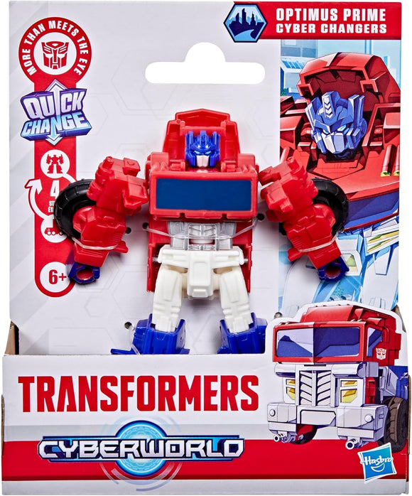 TRANSFORMERS CYBERWORLD G1040 OPTIMUS PRIME CYBER CHANGERS 4 INCH