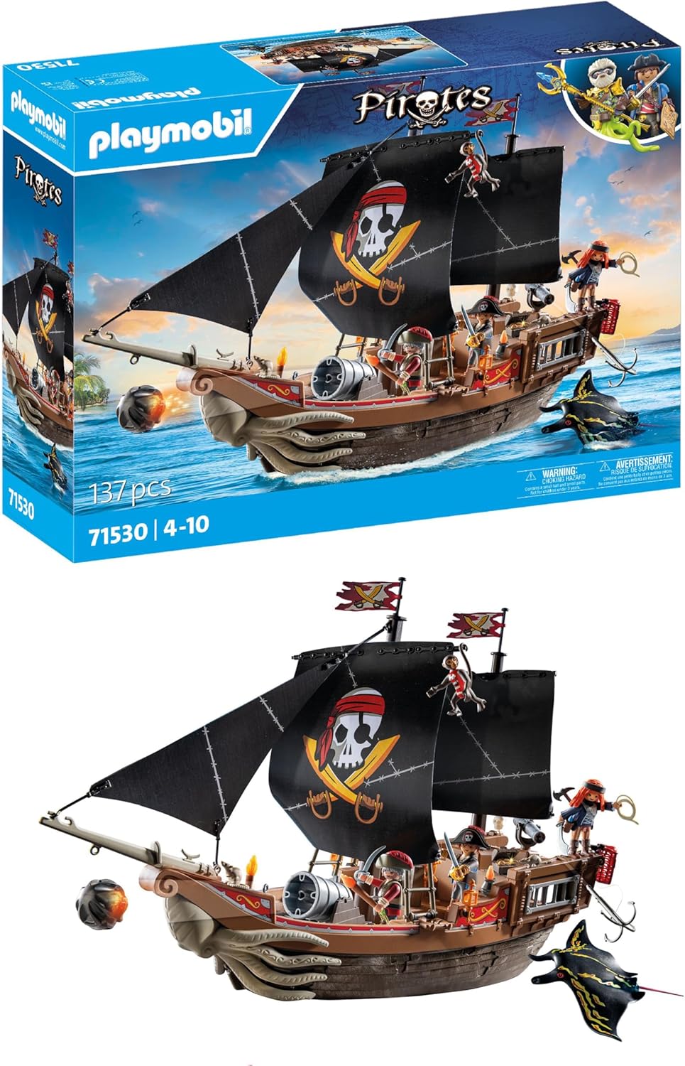 PLAYMOBIL 71530 PIRATES LARGE PIRATE SHIP