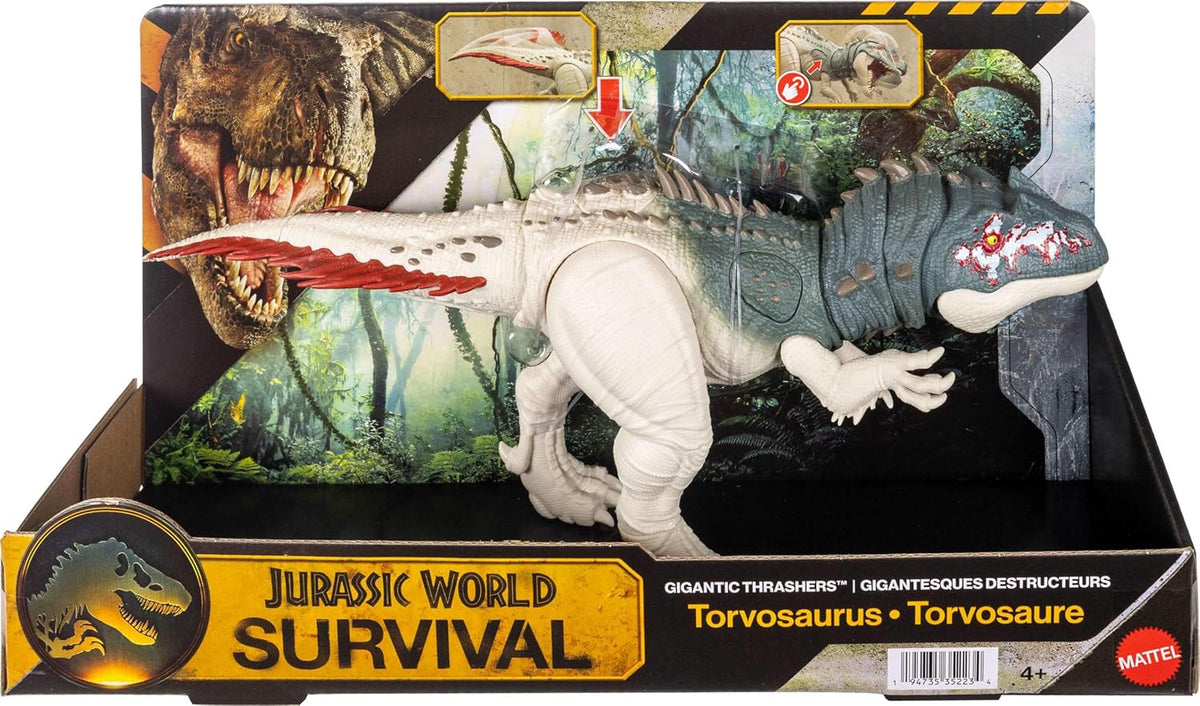 JURASSIC WORLD SURVIVAL JKL88 GIGANTIC THRASHERS TORVOSAURUS