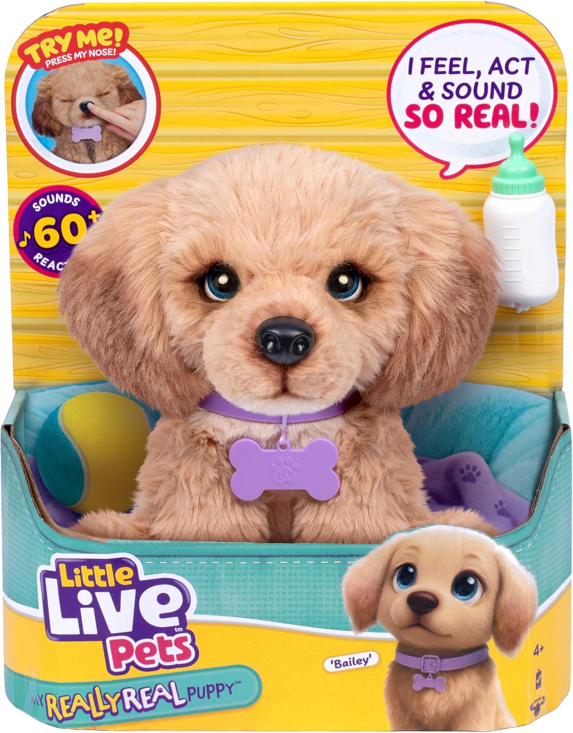 LITTLE LIVE PETS 26805 MY REALLY REAL PUPPY BAILEY 60+ SOUNDS
