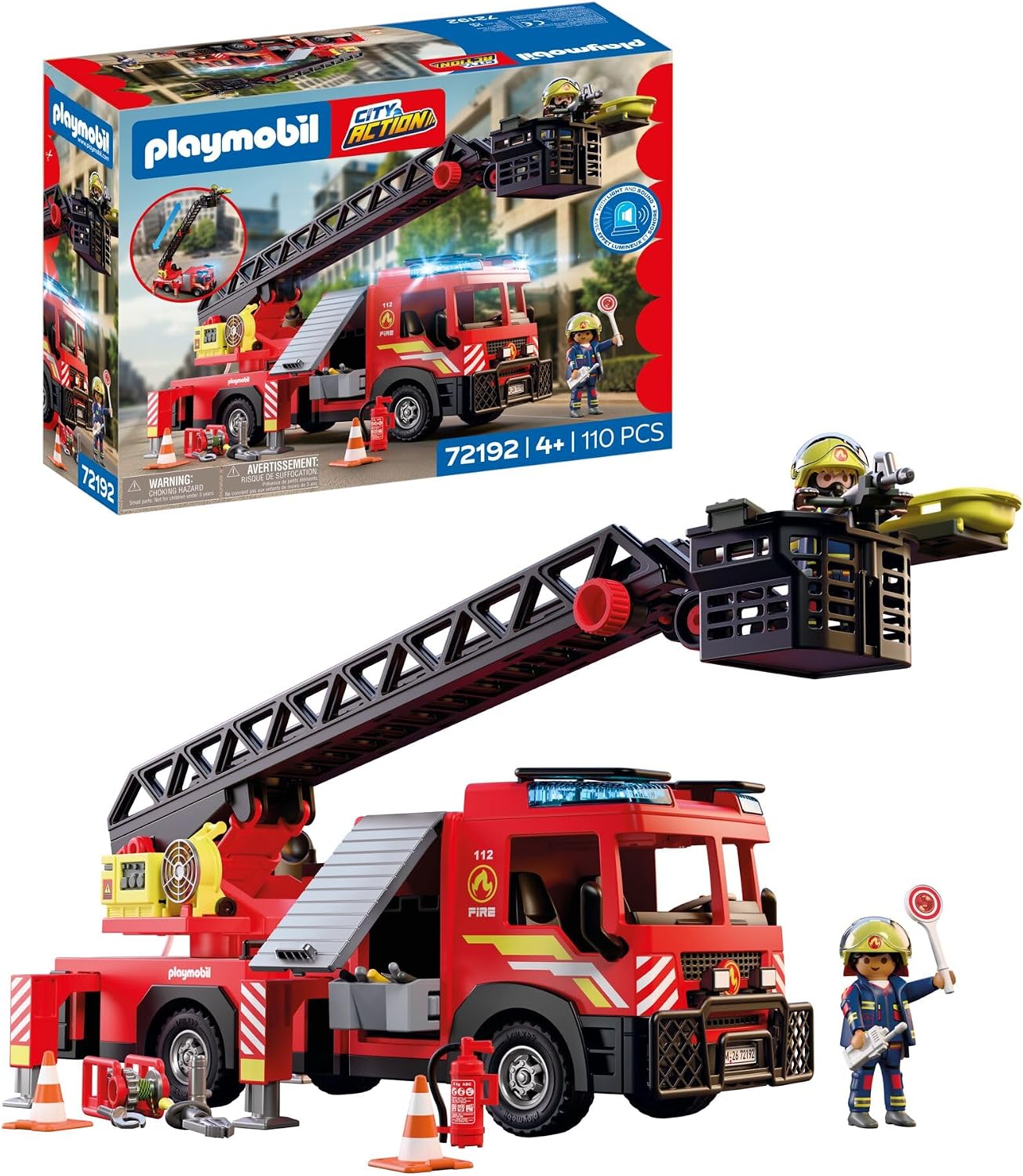 PLAYMOBIL 72192 CITY ACTION FIRE LADDER TRUCK