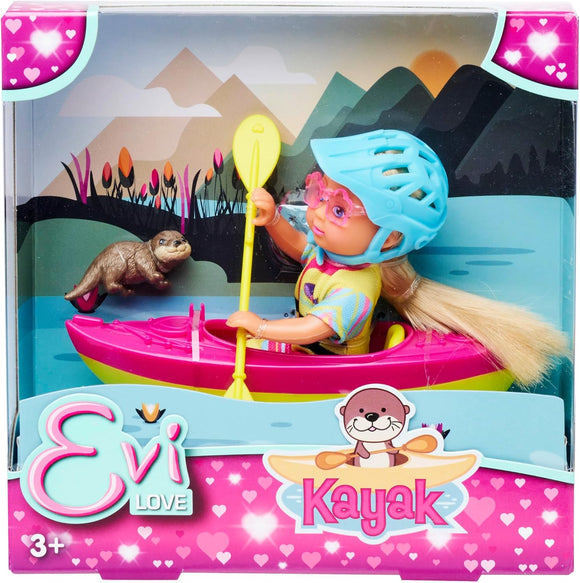 EVI LOVE 105733698 EVI DOLL WITH KAYAK AND OTTER
