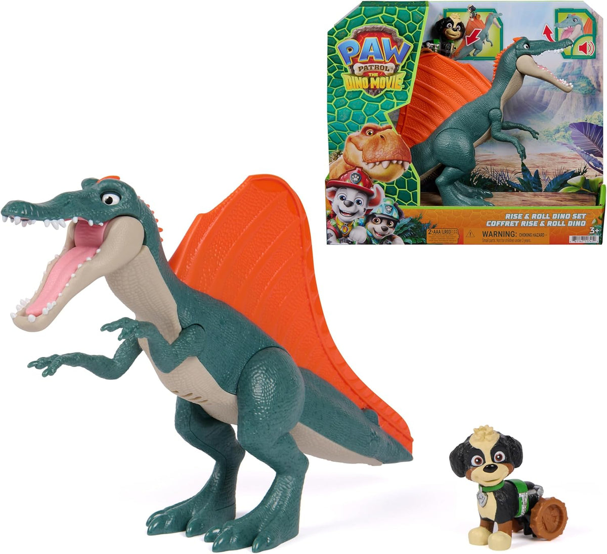 PAW PATROL DINO MOVIE 6076188 RISE & ROLL DINO SET