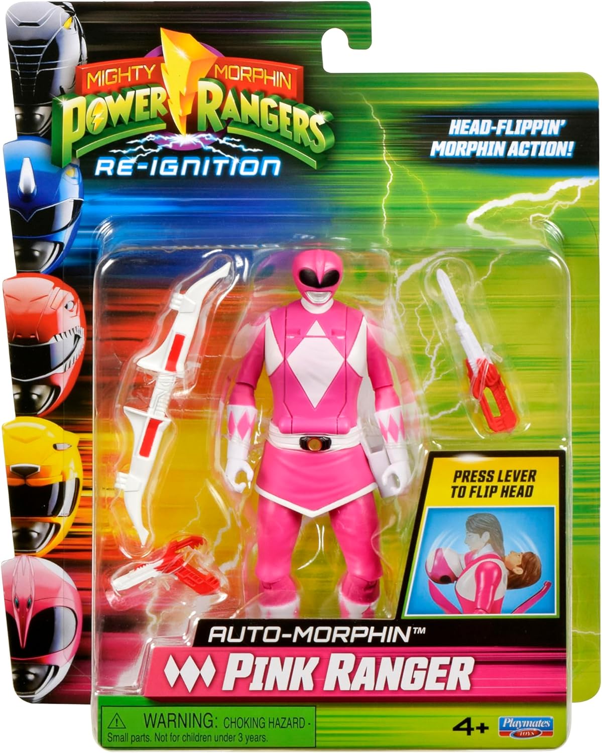 MIGHTY MORPHIN POWER RANGERS 68043 PINK RANGER AUTO-MORPHIN FIGURE