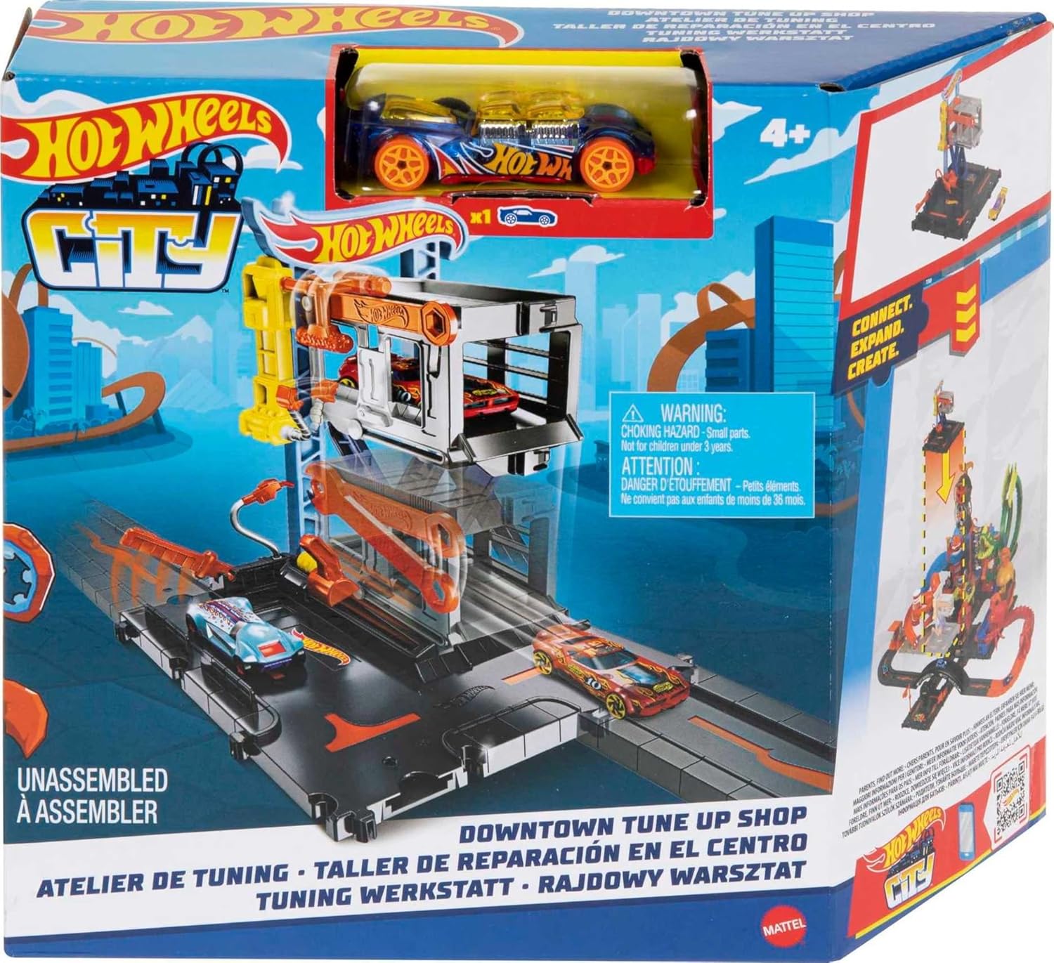 HOT WHEELS HDR25 LETS RACE NETFLIX DOWNTOWN TUNE UP SHOP