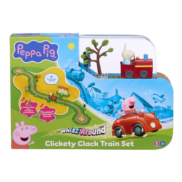 PEPPA PIG 08344 WHIZZ AROUND CLICKETY CLACK TRAIN SET