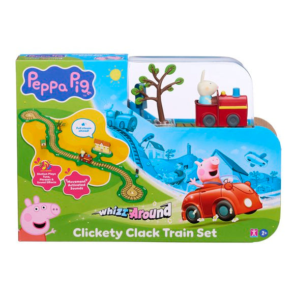 PEPPA PIG 08344 WHIZZ AROUND CLICKETY CLACK TRAIN SET