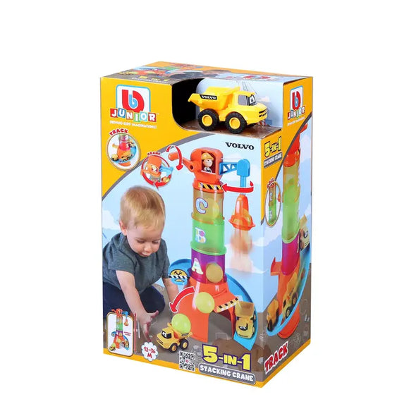 BURAGO 16-88605 BB JUNIOR  VOLVO STACKING CRANE