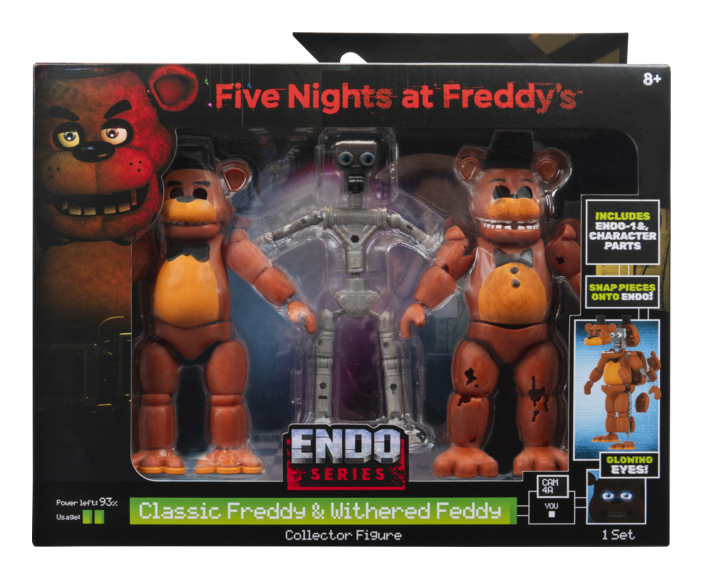 FIVE NIGHTS AT FREDDYS FNF0074 ENDO SERIES CLASSIC FREDDY & WITHERED FREDDY