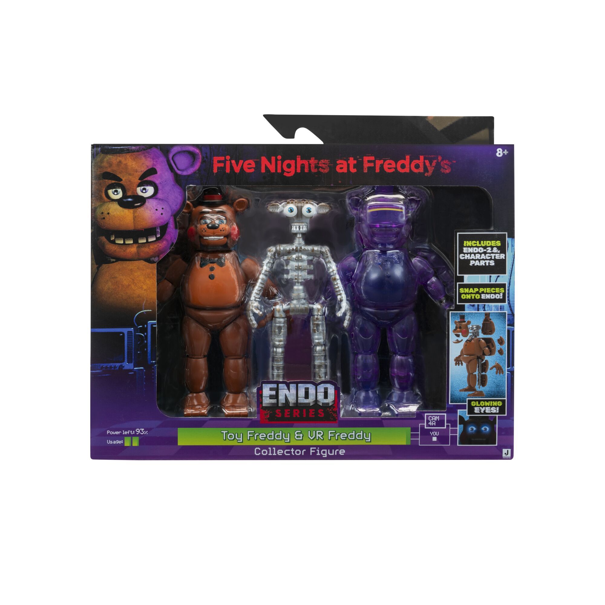FIVE NIGHTS AT FREDDYS FNF0117 TOY FREEDY & VR FREDDY ENDO SERIES FIGURES