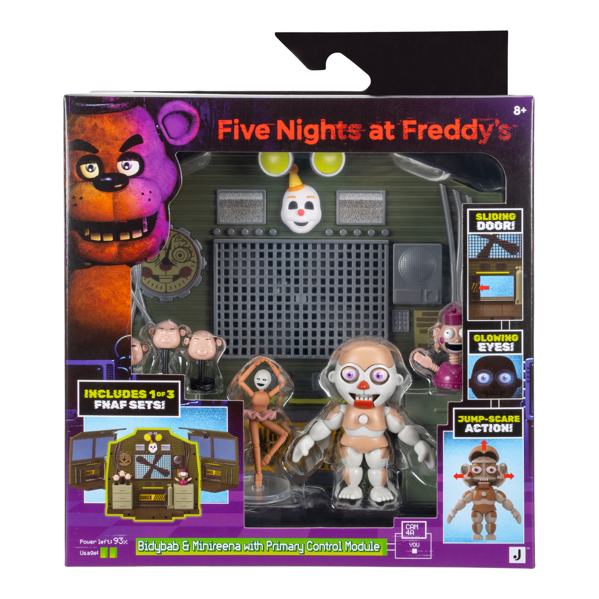 FIVE NIGHTS AT FREDDYS FNF0129 BIDYBAB & MINIREENA WITH CONTROL MODULE