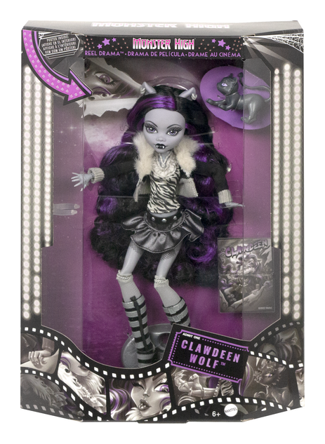 MONSTER HIGH HKN28 CLAWDEEN WOLF REEL DRAMA DOLL